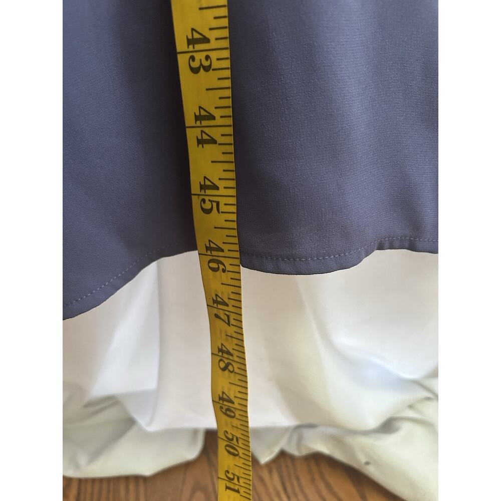 Artizia Wilfred Lulea Button Wrap Midi Dress Womens Size 6 Blue Classic Preppy - Picture 9 of 9